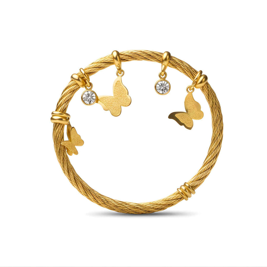 Luxury Butterfly Charm Bracelet for Women | Elegant Designer Bangle | Perfect Gift for Her