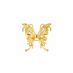 Sculptural Bow Statement Ring for Women | Gold Adjustable Open Ring | Anti-Tarnish Korean-Inspired Jewelry