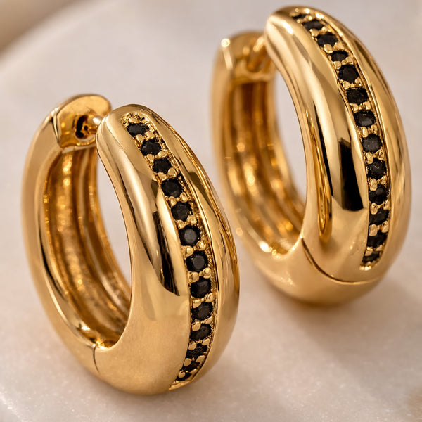 trendy gold hoop earrings for women premium design