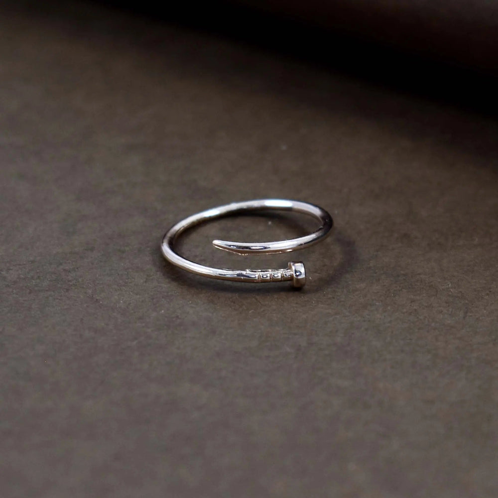 Nailed it rose-gold ring