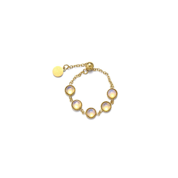 Opalescent Chain Ring
