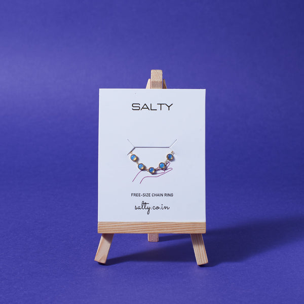 Opalescent Chain Ring