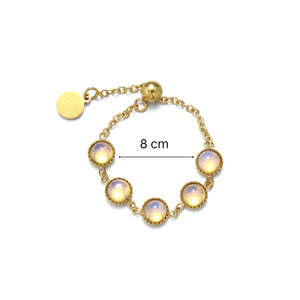 Opalescent Chain Ring