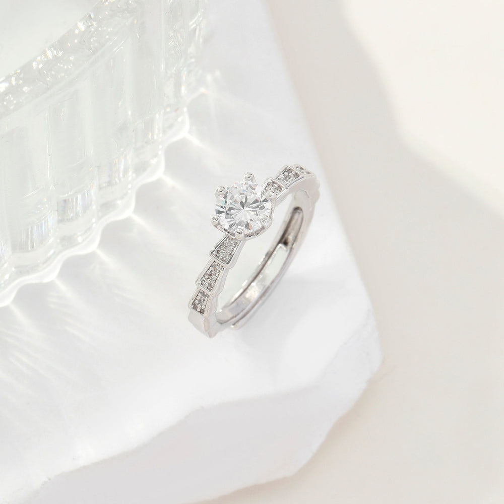 Silver Diamond Ring