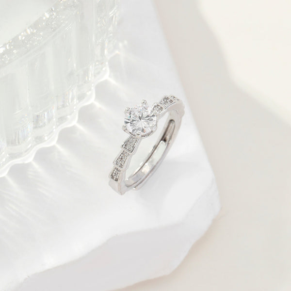 Silver Diamond Ring