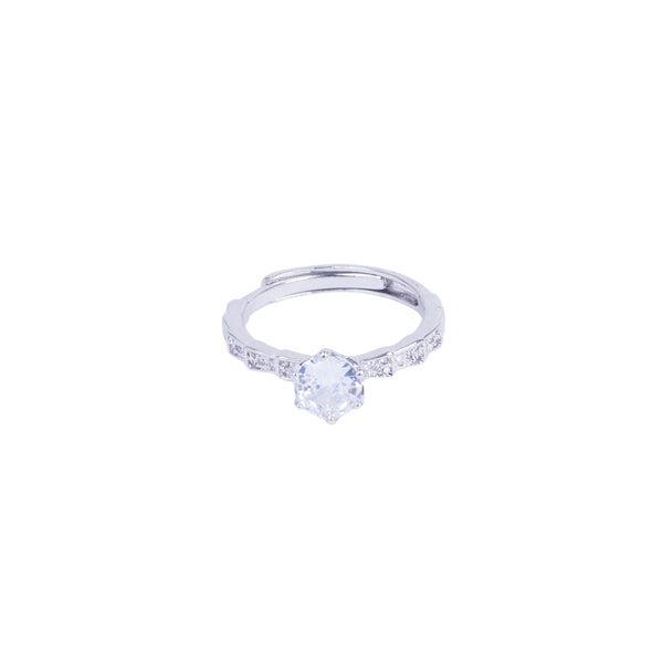 Silver Diamond Ring