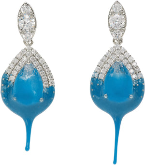Blue Diamond Earring